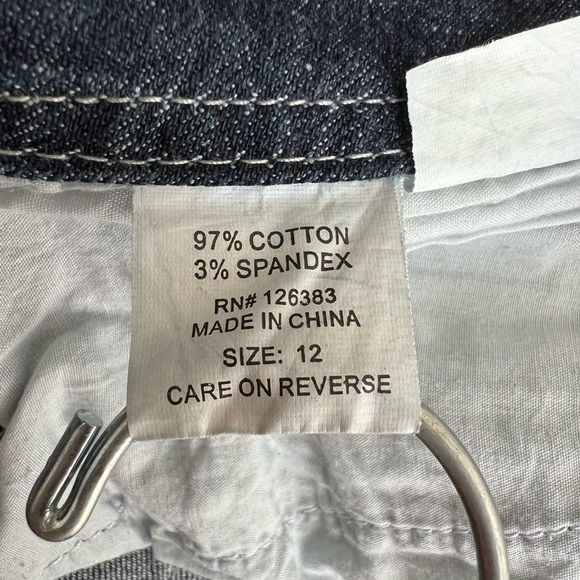 Ethyl Jeans Size 12 Classic Rhinestone Embellished Women’s Denim Jeans - Picture 10 of 13